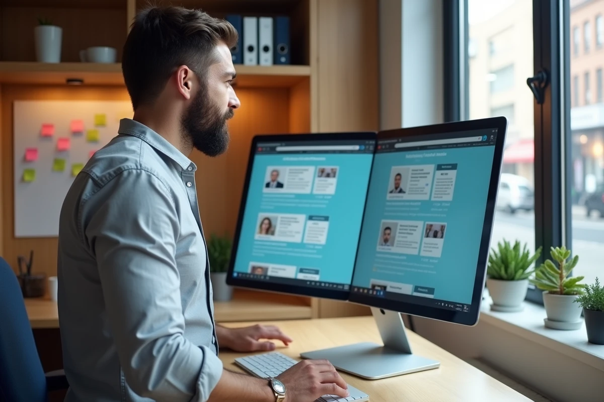 Responsable comparant un intranet classique et un portail métier sur son poste de travail